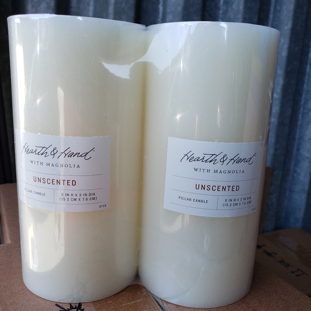 Pillar candle unscented